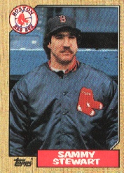 1987 Topps Baseball Cards      204     Sammy Stewart